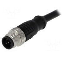 Plug | M12 | PIN: 5 | male | B code-Profibus | IP65,IP67 | 60V | 4A | cables