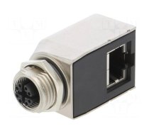 Adapter | M12 female,RJ45 socket | X code-ProfiNET | PIN: 8 | Cat: 6a