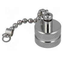 Protection cover | male M12 connectors | IP67 | metal | chain