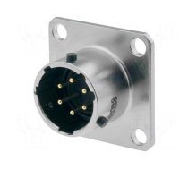 Connector: circular | socket | PIN: 6 | male | soldering | PT/451 | 600V