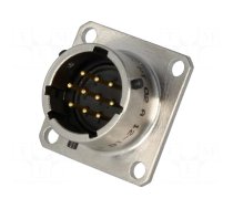 Connector: circular | socket | PIN: 10 | male | soldering | PT/451 | 600V