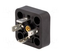 Connector: valve connector | socket | form A | 18mm | male | PIN: 4 | 16A