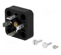 Connector: valve connector | socket | form A | 18mm | male | PIN: 4 | 16A