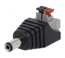 Transition: adapter | 5.5/2.1mm | 5.5mm | 2.1mm | spring clamp