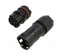 Connector: AC supply | female | 10mm2 | screw terminal | plug | 50A