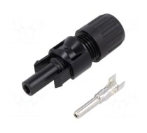 Connector: solar | female | straight | 10mm2 | crimped | photovoltaics