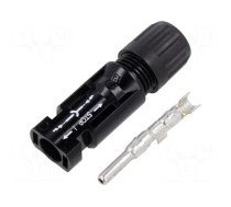 Connector: solar | male | straight | 4÷6mm2 | crimped | photovoltaics