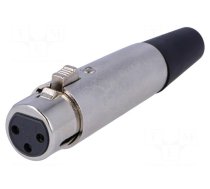 Connector: XLR | plug | female | PIN: 3 | straight | for cable