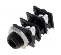 Connector: Jack 6,3mm | socket | female | mono,with double switch