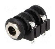 Connector: Jack 6,3mm | socket | female | mono,with double switch