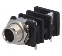 Connector: Jack 6,3mm | socket | female | mono,with double switch