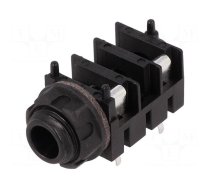 Connector: Jack 6,3mm | socket | female | mono,with double switch