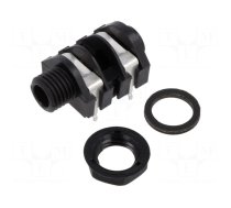 Connector: Jack 6,3mm | socket | female | mono,with double switch