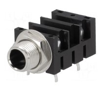 Connector: Jack 6,3mm | socket | female | mono,with double switch