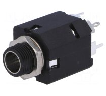 Connector: Jack 6,3mm | socket | female | stereo,with double switch