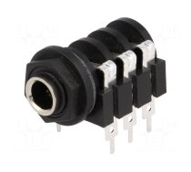 Connector: Jack 6,3mm | socket | female | stereo,with double switch