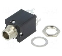 Connector: Jack 6,3mm | socket | female | stereo,with double switch