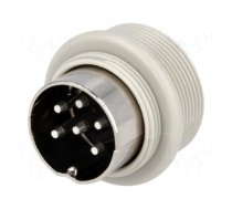 Connector: DIN | socket | male | PIN: 6 | Layout: 240° | soldering