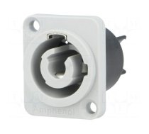 Socket | circular | male | PIN: 3 | 25A | thermoplastic | HP | IP54 | 250VAC