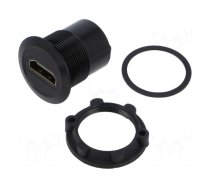 Adapter | for panel mounting,rear side nut | Thread: M22 | 1÷10mm