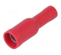 Terminal: round | female | Ø: 4mm | 0.5÷1mm2 | crimped | insulated | red