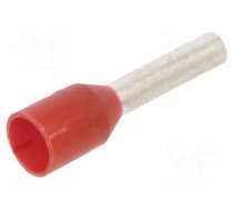 Tip: bootlace ferrule | insulated | copper | 1.5mm2 | 8mm | tinned | red