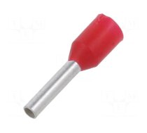 Tip: bootlace ferrule | insulated | copper | 1mm2 | 8mm | tinned | red