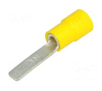 Tip: flat | 4.5mm | 4÷6mm2 | crimped | for cable | insulated | tinned