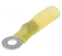 Tip: ring | M4 | Ø: 4.3mm | 4÷6mm2 | crimped | for cable | yellow | 150°C