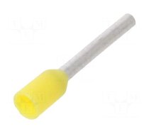 Tip: bootlace ferrule | insulated | 0.25mm2 | 8mm | tinned | crimped