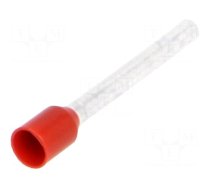 Tip: bootlace ferrule | insulated | copper | 1.5mm2 | 18mm | tinned