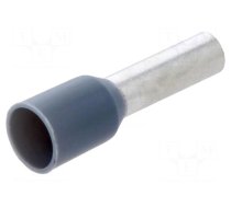 Tip: bootlace ferrule | insulated | copper | 4mm2 | 10mm | tinned | grey