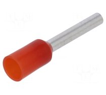 Tip: bootlace ferrule | insulated | copper | 1mm2 | 10mm | tinned | red