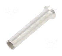Tip: bootlace ferrule | non-insulated | 0.5mm2 | 8mm | tinned | crimped