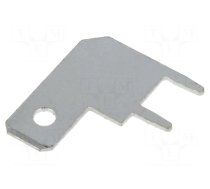 Terminal: flat | 5.2mm | 0.5mm | male | THT | brass | tinned | angled 90°