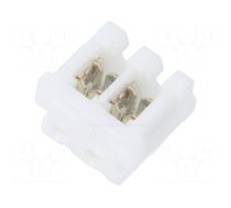 Connector: wire-board | plug | female | PIN: 2 | CT | Pitch: 2mm | IDC | AMP