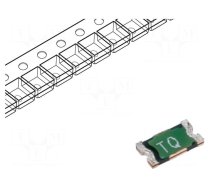 Fuse: PTC polymer | 500mA | Imax: 100A | SMD | PTS1206 | 1206,3216