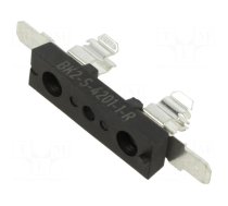 Fuse holder | cylindrical fuses | 6.3x32mm | 25A | on panel | black