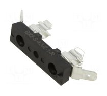 Fuse holder | cylindrical fuses | 6.3x32mm | 25A | on panel | black