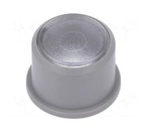 Button | round | grey | Ø9.6mm | plastic