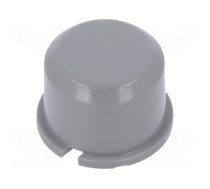 Button | round | grey | Ø9.6mm | plastic