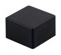 Button | push-in | 5.5mm | -25÷70°C | square | black | 9x9mm