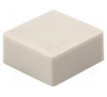 Button | push-in | 5.5mm | -25÷70°C | square | ivory | 12x12mm