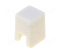 Button | push-in | 5.5mm | -25÷70°C | square | ivory | 4x4mm