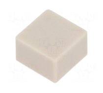 Button | push-in | 5.5mm | -25÷70°C | square | ivory | 9x9mm