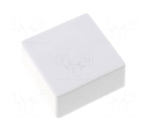 Button | push-in | 5.5mm | -25÷70°C | square | white | 12x12mm