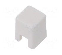 Button | push-in | 5.5mm | -25÷70°C | square | white | 4x4mm