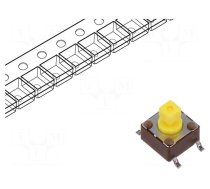 Microswitch TACT | SPST-NO | Pos: 2 | 0.05A/12VDC | SMD | none | 5.2N