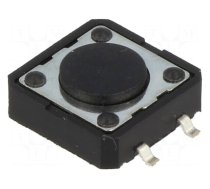 Microswitch TACT | SPST-NO | Pos: 2 | 0.05A/12VDC | SMT | none | 1.6N