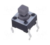 Microswitch TACT | SPST-NO | Pos: 2 | 0.05A/12VDC | THT | 0.98N | 6x6x4mm